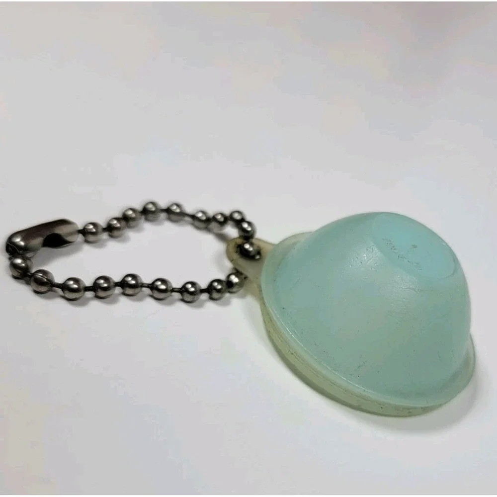 Tupperware Keychain Mini Wonderlier Bowl Sheer Pastel Blue Miniature Vintage 70s